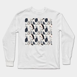 Snowy Penguins - Muted Long Sleeve T-Shirt
